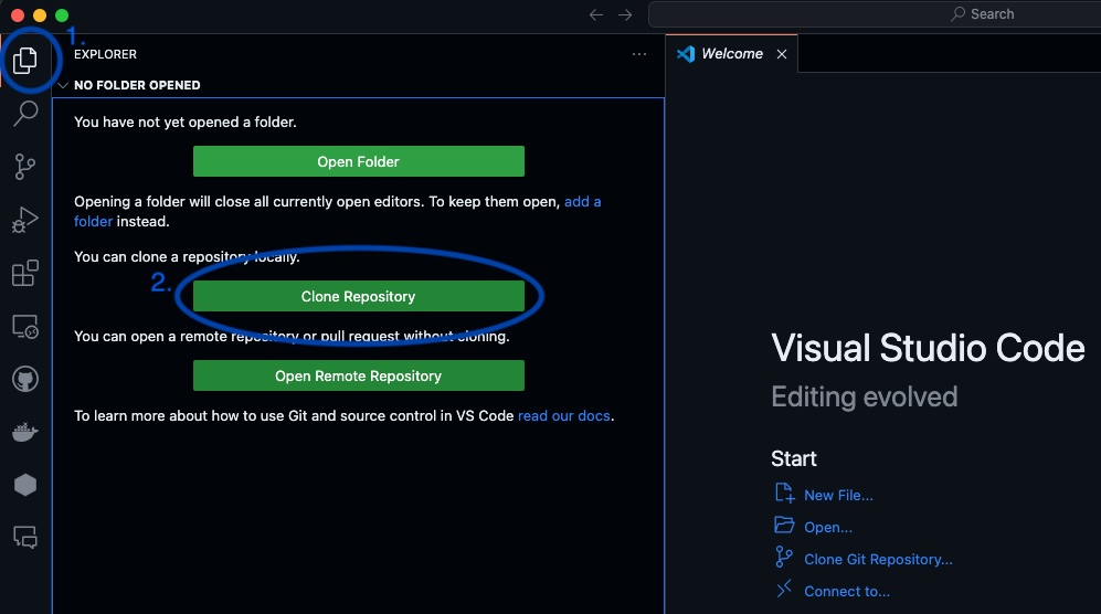 Clone Repository with Visual Studio Code